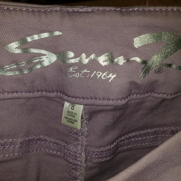 Seven7 Lilac Skinny Ankle Tummyless Denim Pants - 8 - Picture 9 of 9